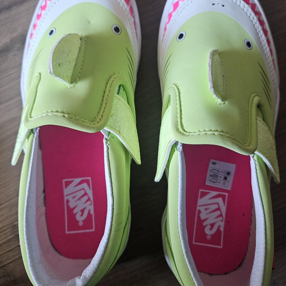 Vans Kids Lime Green Parrot Sneakers
